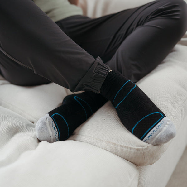 Chaussettes Movement en mélange d’alpaga – Noir, L/XL – Pokoloko