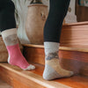 Chaussettes Mountain en mélange d’alpaga – Rose – Pokoloko