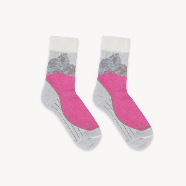 Chaussettes en Alpaga – Mountain – Rose