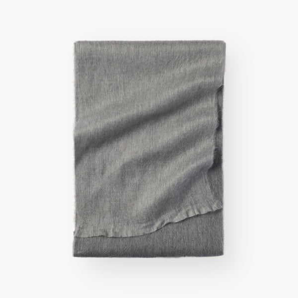 Écharpe en mélange d’alpaga – Dégradé gris – Pokoloko