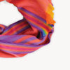 Écharpe Sunset en mélange d’alpaga – Rayures multicolores – Pokoloko