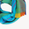 Écharpe Tropical en mélange d’alpaga – Rayures multicolores – Pokoloko