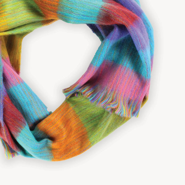 Écharpe Harvest en mélange d’alpaga – Multicolore – Pokoloko