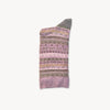 Chaussettes Crew en mélange d’alpaga – Rose poudré – Pokoloko
