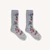 Chaussettes Wild Rose en mélange d’alpaga – Gris – Pokoloko