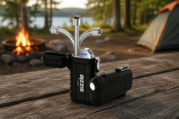 Briquet Sizzle Versa noir