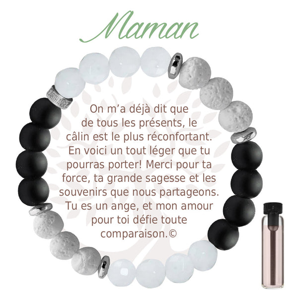 Bracelet Aroma Noir : Maman