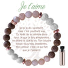 Bracelet Aroma Brun : Je t'aime