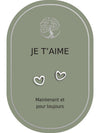 Boucles d'oreilles: Je T'aime