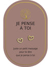 Boucles d'oreilles: Je Pense À Toi