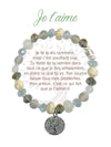 Bracelet Earth Angel Argent : Je T'aime