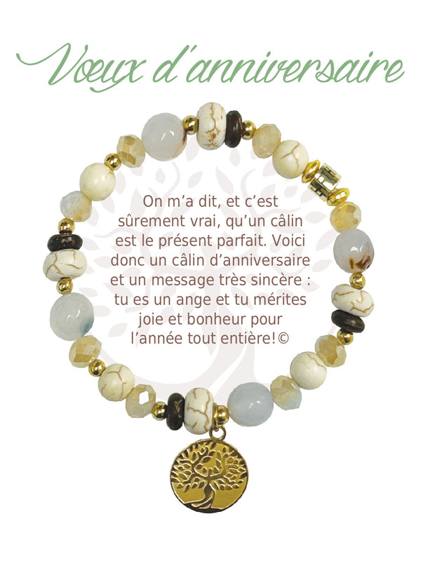 Bracelet Earth Angel Or : Voeux d'anniversaire