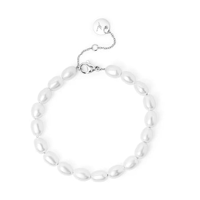 Bracelet Perle De Cristal argent