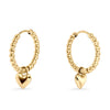 Boucles d'oreille Huggie Violette or