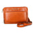Sac portefeuille Carmen en cuir cognac – vue du modèle