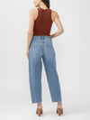 Jean Slim Barrel Leg Silver Jeans Co. bleu foncé