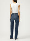 Jean Avery taille haute coupe droite indigo