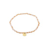 INDIE pink bracelet, gold plated