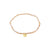INDIE pink bracelet, gold plated