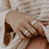 Bague de méditation Desire – MeditationRings – portée au doigt