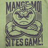 Dessin visible à l'avant du tee-shirt Mange Moi Vert Army
