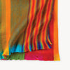 Jeté Sunrise en mélange d’alpaga – Rayures multicolores – Pokoloko