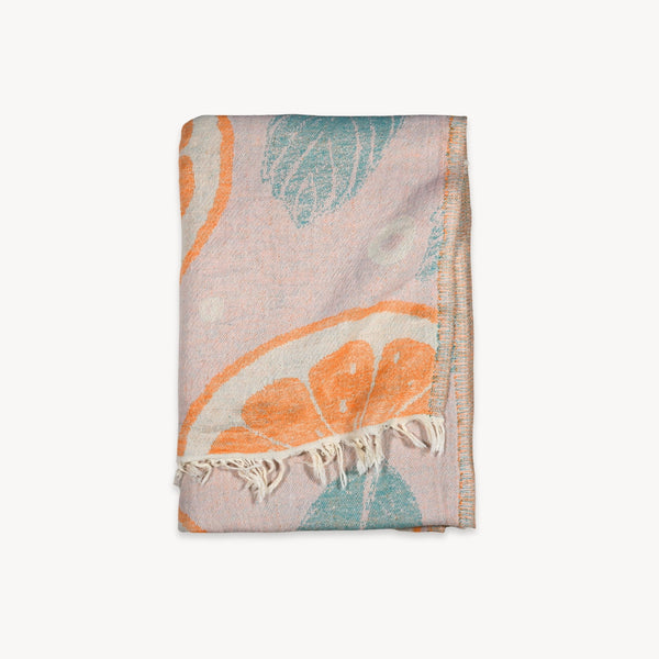 Serviette – Orange et Feuille