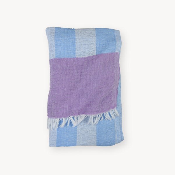 Serviette Boardwalk – Bleu et lilas – Pokoloko