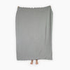 Jeté Crinkle doublé en molleton – Charbon et gris – Pokoloko