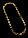Chaîne Alpha 18K Maille Cubaine – 9 mm | 22"