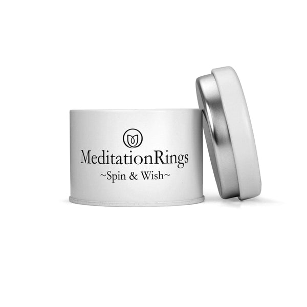 Boîte métallique pour bague MeditationRings – boîte et couvercle