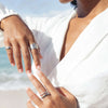 Bague de méditation Virtue – MeditationRings – portée au doigt