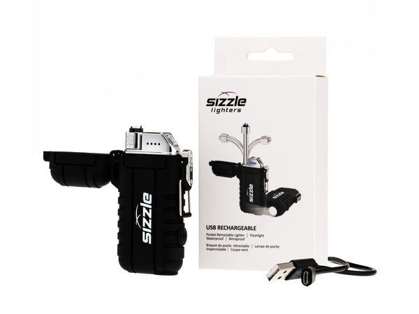 Briquet Sizzle Versa noir