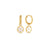 Boucles d'oreilles Nelliann or