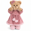 Aiko – Peluche en robe de velours rose de Bukowski Bears