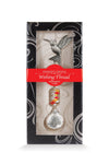 Fil à vœux Colibri Eternity Crystal présenté dans sa boîte illustrée avec son cristal facetté.