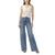 Jean La Maison du Bleuet Isbister taille haute à jambe large en denim indigo moyen avec coutures latérales en angle