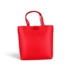Sac à main Maison Taïga Charme rouge en cuir grainé avec anses et sangle amovible pour un porté épaule pratique.