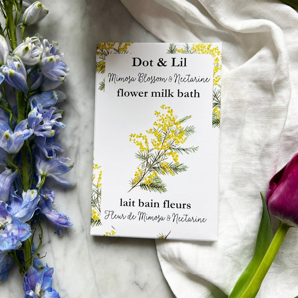Bath milk sachet - Mimosa &amp; Nectarine