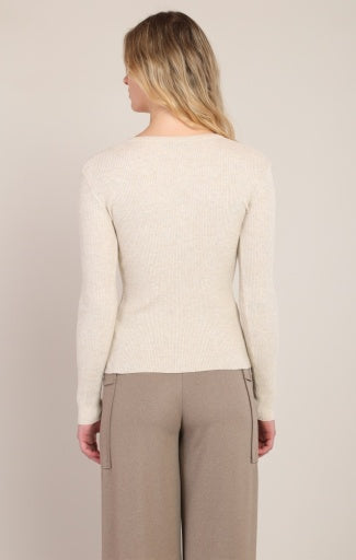 RIBBED SWEATER TOP
