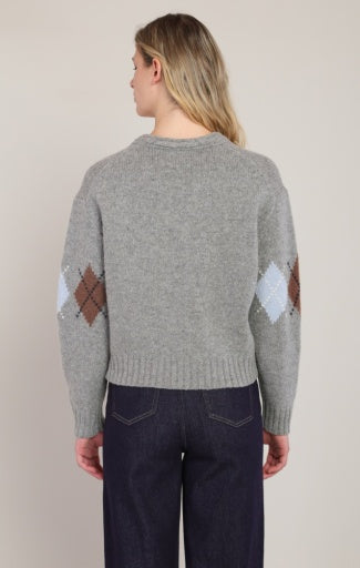 ARGYLE SWEATER TOP