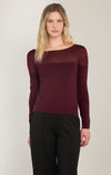 BOAT NECK SHEER TOP