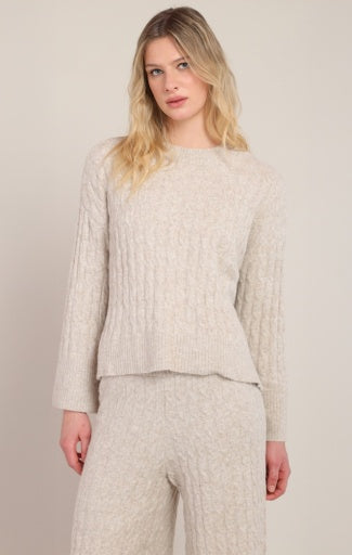 CABLE KNIT SWEATER