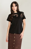 LACE EMBROIDERY T-SHIRT