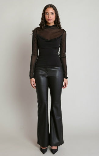 SHEER COWL TOP