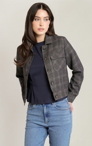 PLAID JACKET