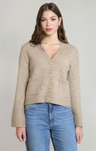 PATCH POCKET CARDIGAN