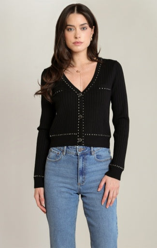 GOLD CONTRAST CARDIGAN
