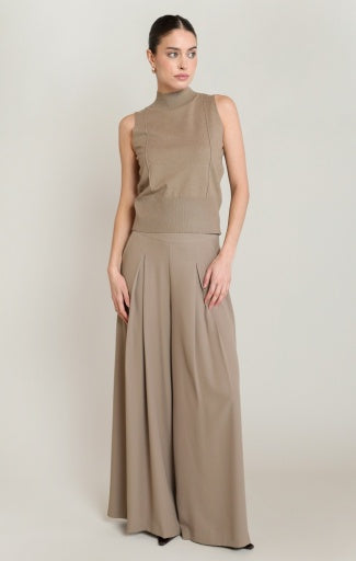 HIGH WAISTED PLEAT PANT