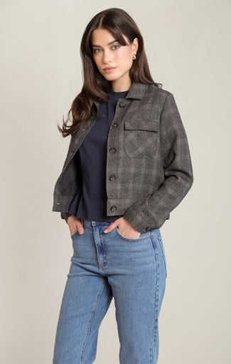 PLAID JACKET